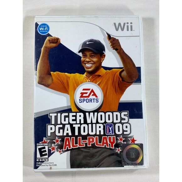 Tiger Woods PGA Tour 09 All-Play Nintendo Wii Game Complete Case Manual Tested - Picture 8 of 8